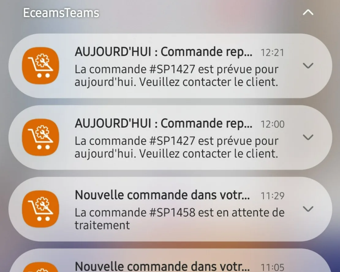 Rappels automatiques de colis par WhatsApp et tÃ©lÃ©phone